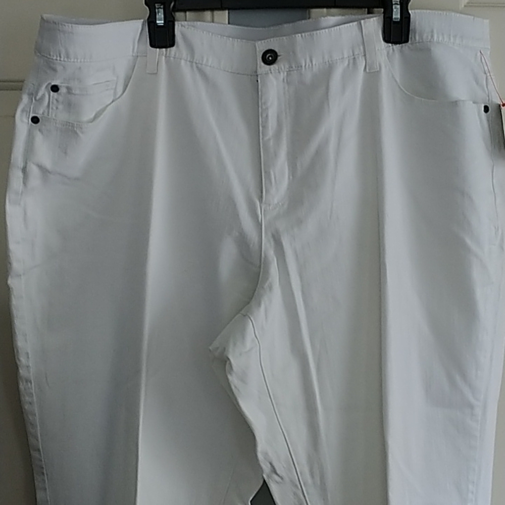 C.J.Banks White Barely Boot Stretch Jeans Plus Size 24W - Picture 3 of 10